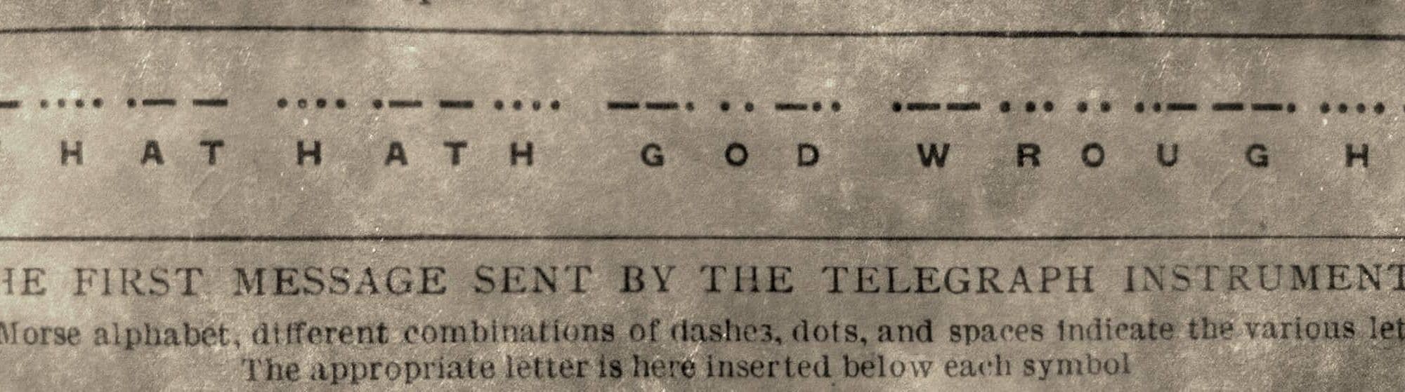 Morse Code: What Hath God Wrought! – By Daniel Sheridan – Sheridan Voice